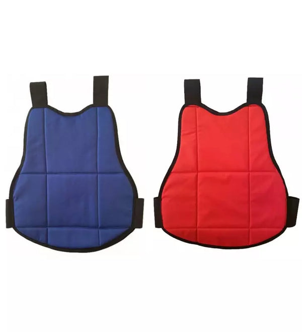 Plastron de protection enfant/petite taille  Rouge/bleu